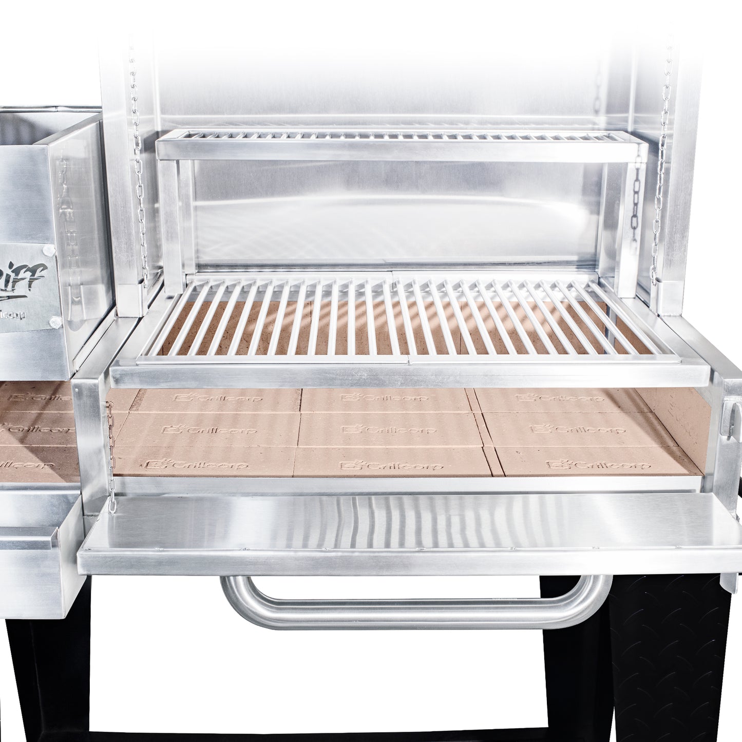 Medium 304 stainless steel Uruguayan model grill with lifting system