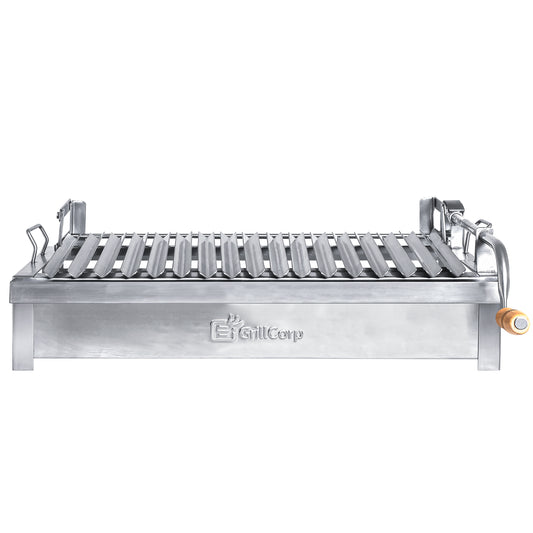 Large Portable Grill, Built-In Grill with Accessory Lift System, made of stainless steel
